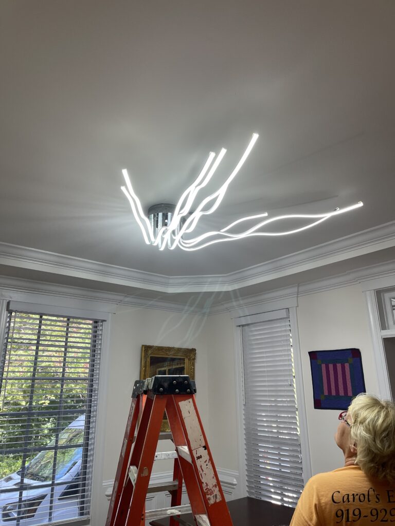 spider light installation